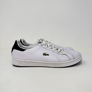 Lacoste Bryont SPM White Leather Low Top Casual Shoes Sneakers Men's Size 11.5